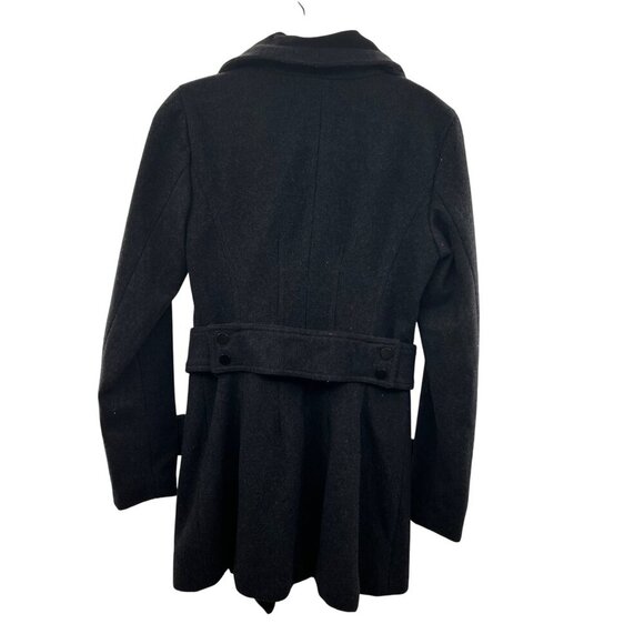 Bar III Women's Zip Up Peacoat Wool Blend Gray/Black Size XS Pockets - Picture 7 of 9